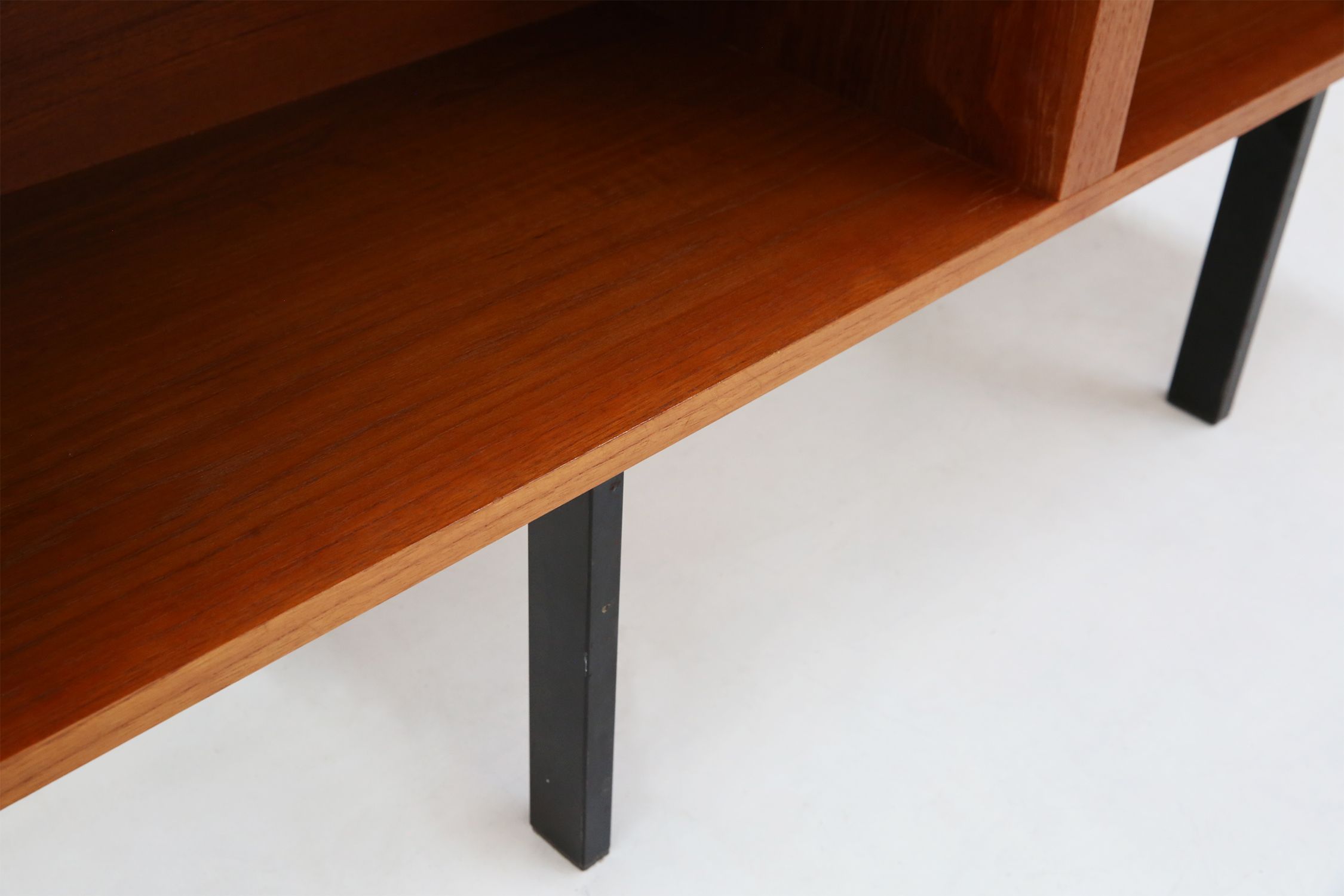 Mid‑Century Belgian Teak Cabinet or Bookcase, 1960sthumbnail